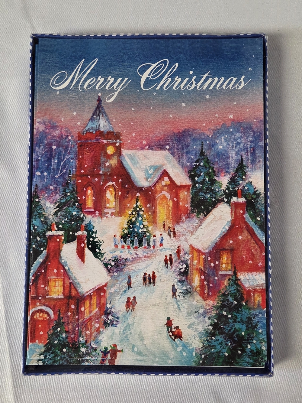 Merry Christmas Red Holiday Cards And Envelopes 14